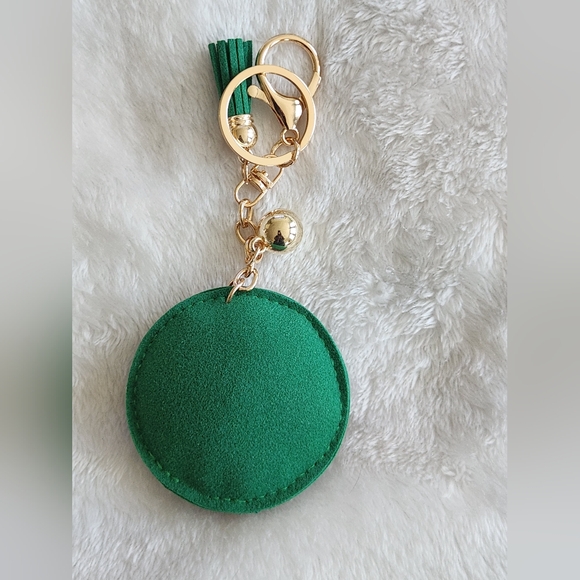 Green and Red Logo Rhinestone Keychain - Picture 2 of 3